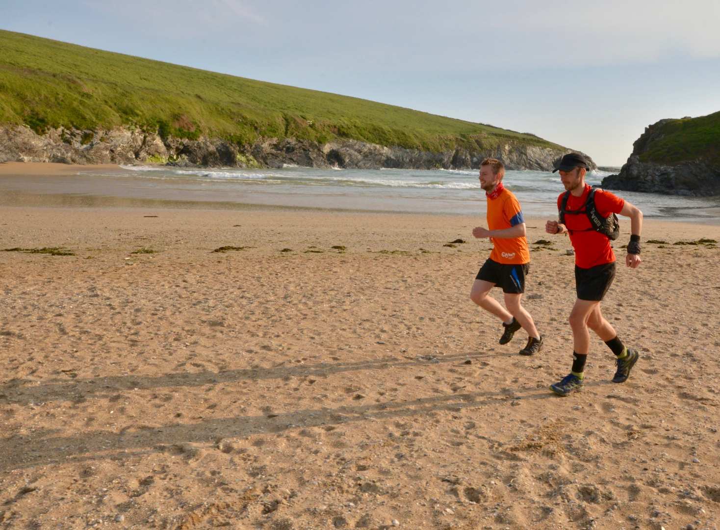 DH and co beach run